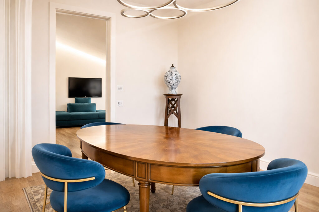 Luxury real estate interior photography focused on light, space and atmosphere