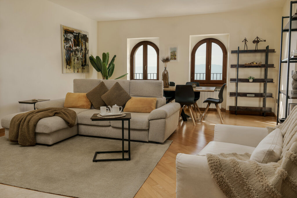 Luxury real estate interior photography focused on light, space and atmosphere